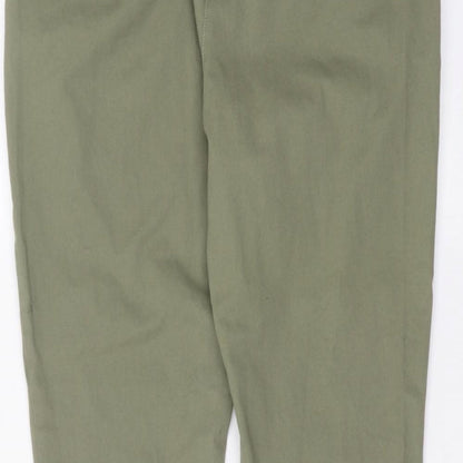Womens UK Size 14 Papaya Regular Fit Skinny Green Jeans