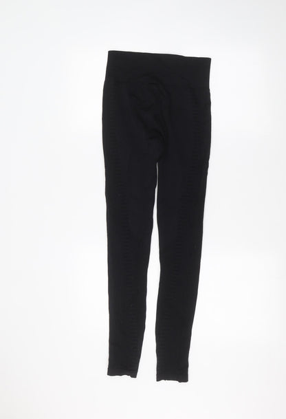 South Beach Womens Black   Jogger Leggings Size XS L26 in