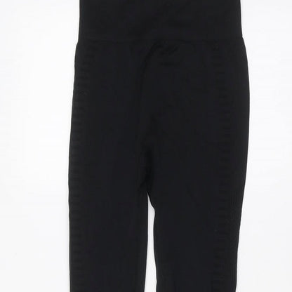 South Beach Womens Black   Jogger Leggings Size XS L26 in