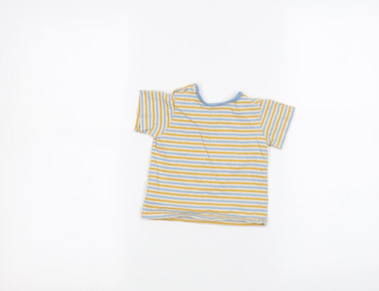 Marks and Spencer Baby White Striped  Basic T-Shirt Size 3-6 Months