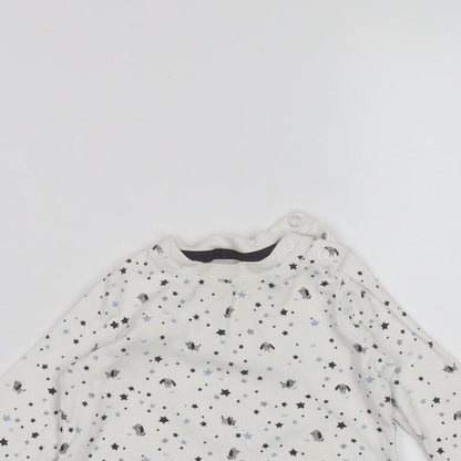 F&F Baby White   Basic T-Shirt Size 0-3 Months