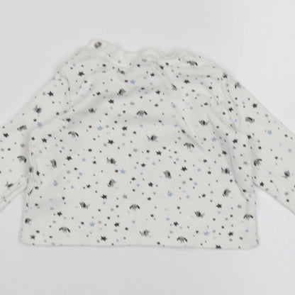 F&F Baby White   Basic T-Shirt Size 0-3 Months