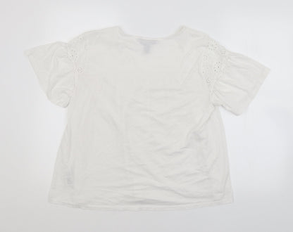 Womens UK Size  New Look White Basic Blouse