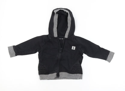 Nutmeg Baby Black   Basic Coat Coat Size 6-9 Months
