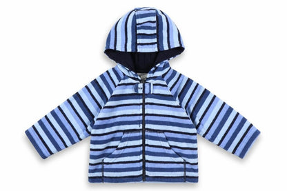 Ladybird Baby Blue Striped  Basic Coat Coat Size 3-6 Months
