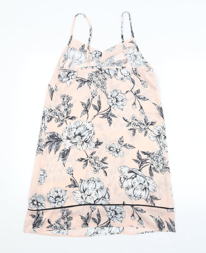 Secret Possessions Womens Pink Floral  Slip Dress  Size 6