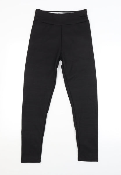 Womens UK Size S Preworn  Jogger Black Leggings