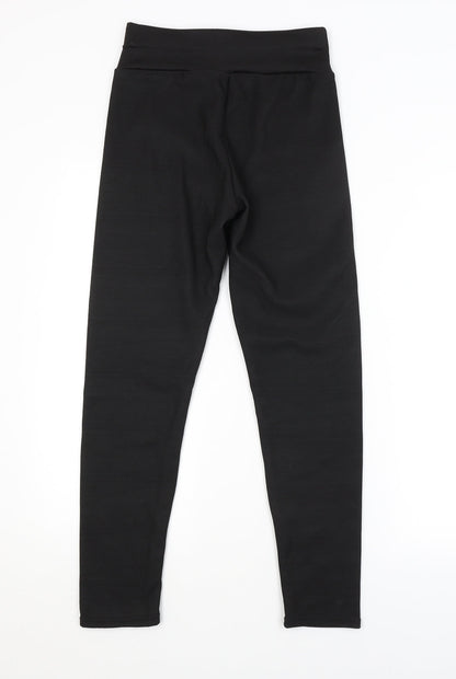 Womens UK Size S Preworn  Jogger Black Leggings