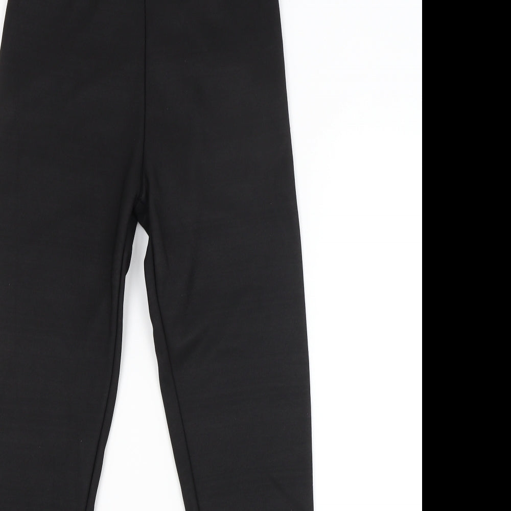 Womens UK Size S Preworn  Jogger Black Leggings