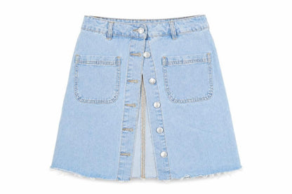 /DENIM Womens Blue   A-Line Skirt Size 8