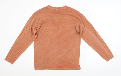 Mens UK Size XS PRETTYLITTLETHING Brown Pullover Sweatshirt