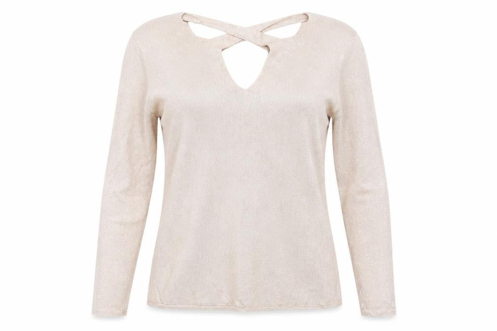 Womens UK Size 14 Dorothy Perkins Beige Pullover Jumper