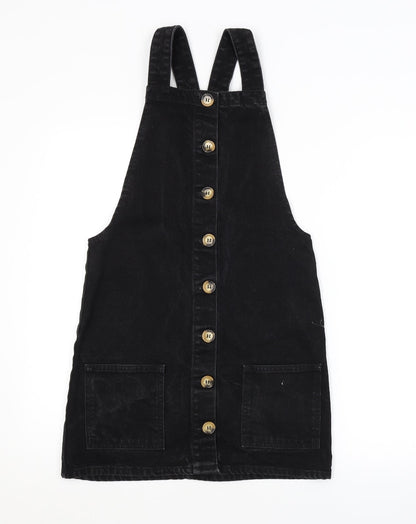 DENIM CO. Womens Black   Dungaree One-Piece Size 6