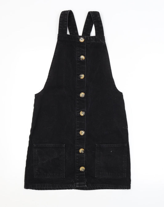 DENIM CO. Womens Black   Dungaree One-Piece Size 6