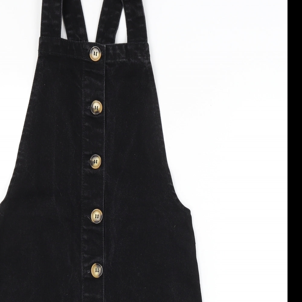 DENIM CO. Womens Black   Dungaree One-Piece Size 6