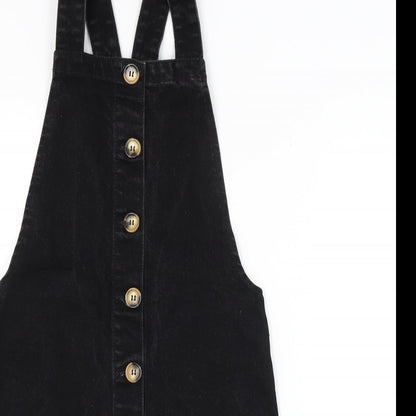 DENIM CO. Womens Black   Dungaree One-Piece Size 6