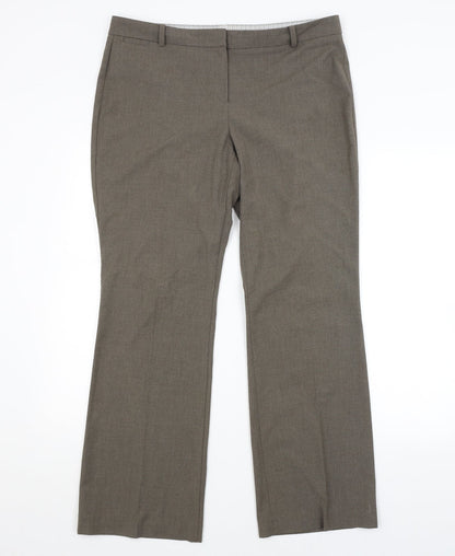 Womens UK Size 14 M&S Regular Fit  Grey Trousers