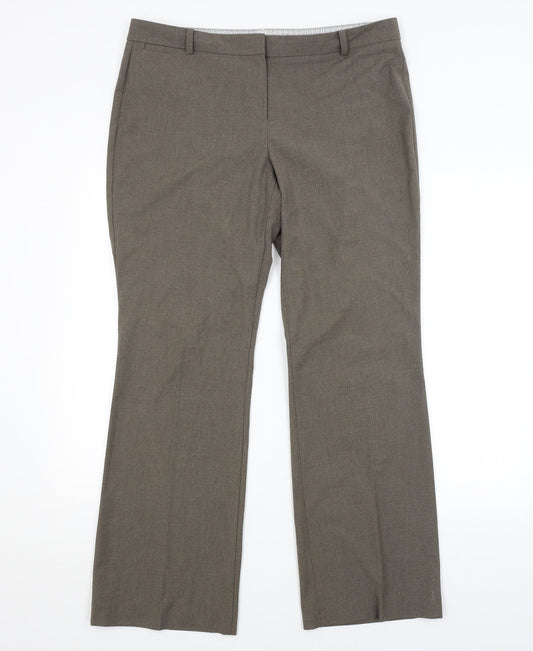 Womens UK Size 14 M&S Regular Fit  Grey Trousers