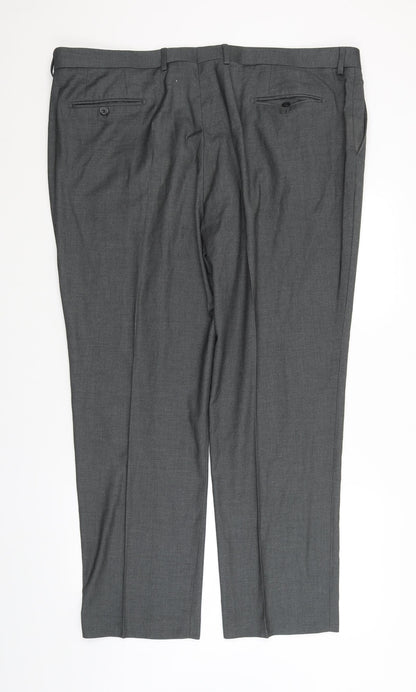 Dobell Womens Grey   Trousers  Size 44 L30 in