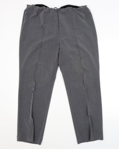 BM Womens Grey   Trousers  Size 18 L27 in