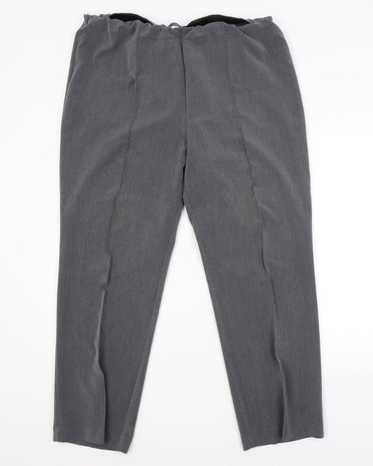 BM Womens Grey   Trousers  Size 18 L27 in