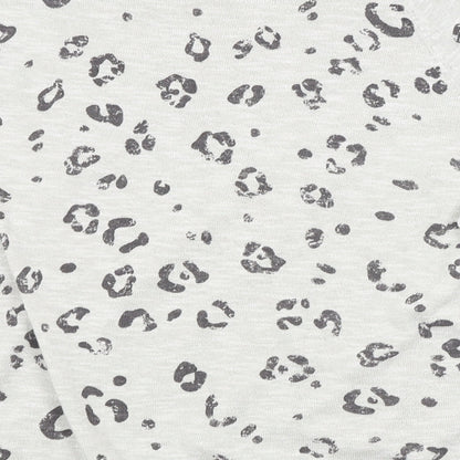 George Womens Grey Animal Print  Pullover Jumper Size 12