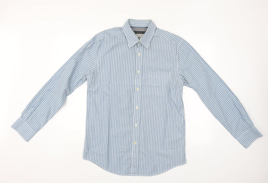 Mens UK Size M Howick Blue  Button-Up Long Sleeve Casual Shirt