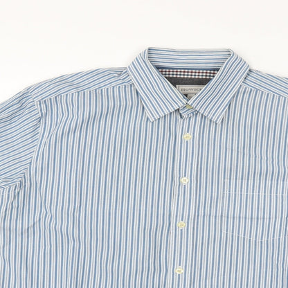 Mens UK Size M Howick Blue  Button-Up Long Sleeve Casual Shirt