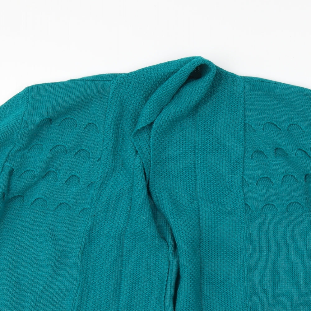 Womens UK Size XL CHIC Green Cardigan Jumper