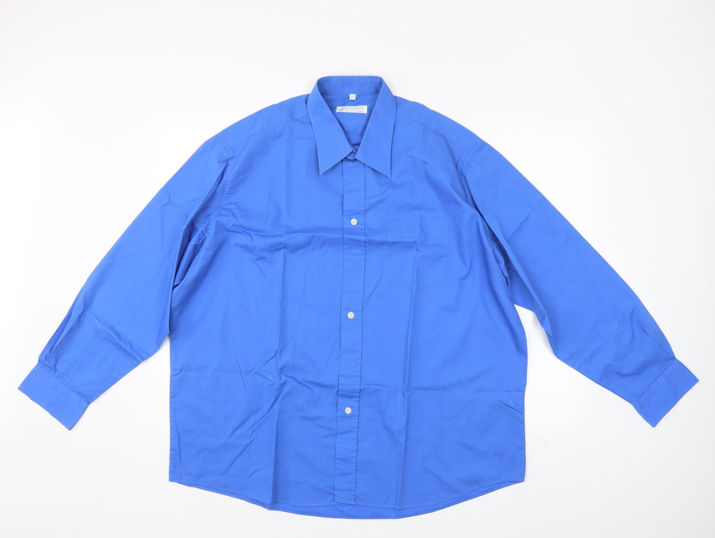 Authentic Mens Blue    Dress Shirt