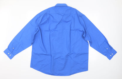 Authentic Mens Blue    Dress Shirt