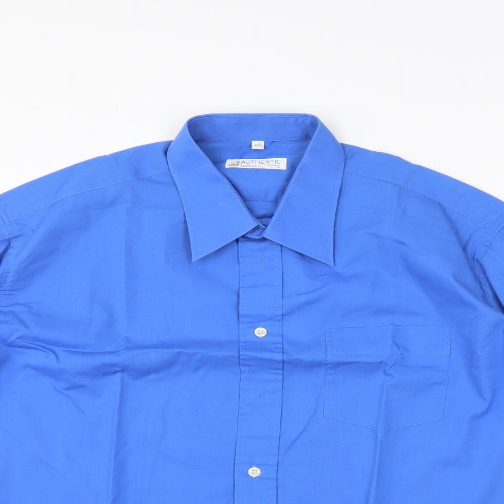 Authentic Mens Blue    Dress Shirt