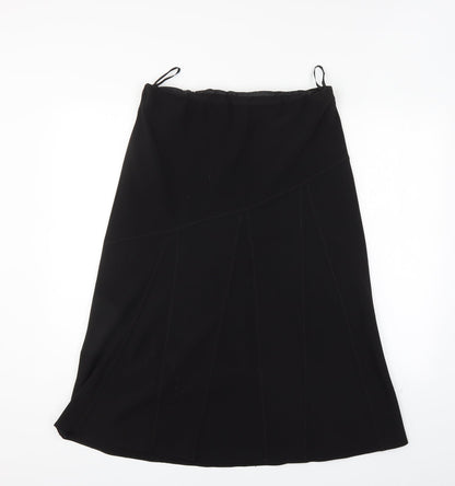 Janique Womens Black   A-Line Skirt Size 14