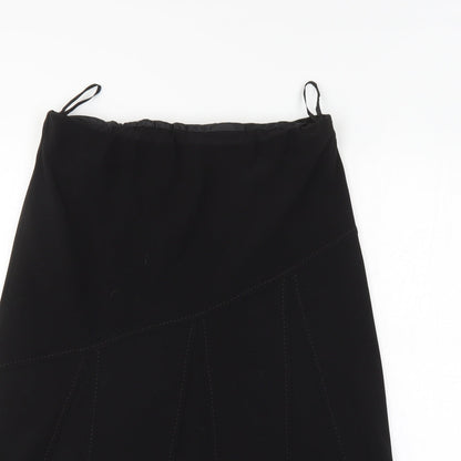 Janique Womens Black   A-Line Skirt Size 14