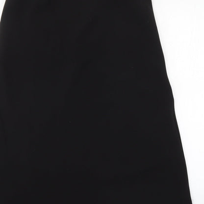 Janique Womens Black   A-Line Skirt Size 14