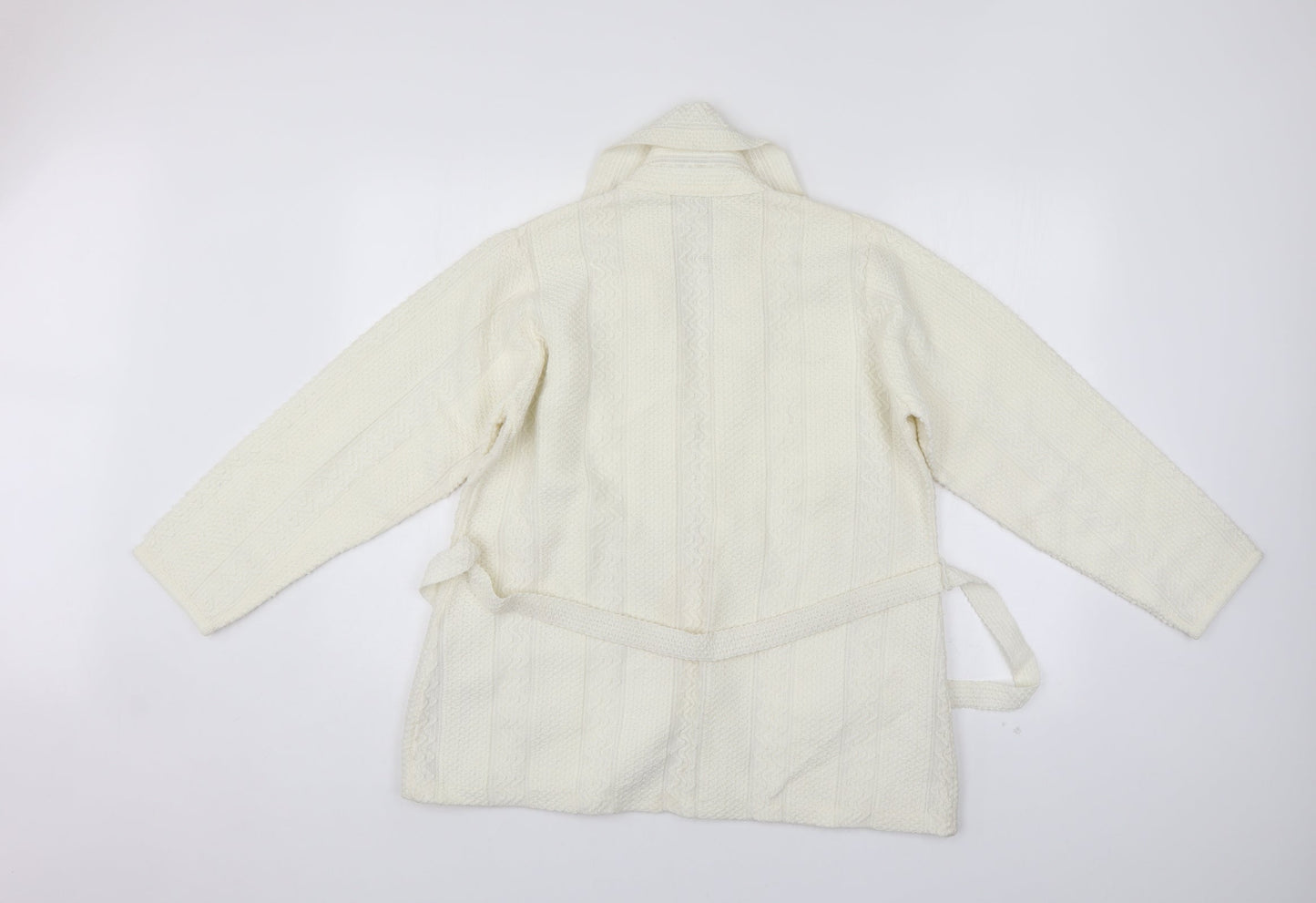 Twin Heart Womens White   Jacket Coatigan Size 20