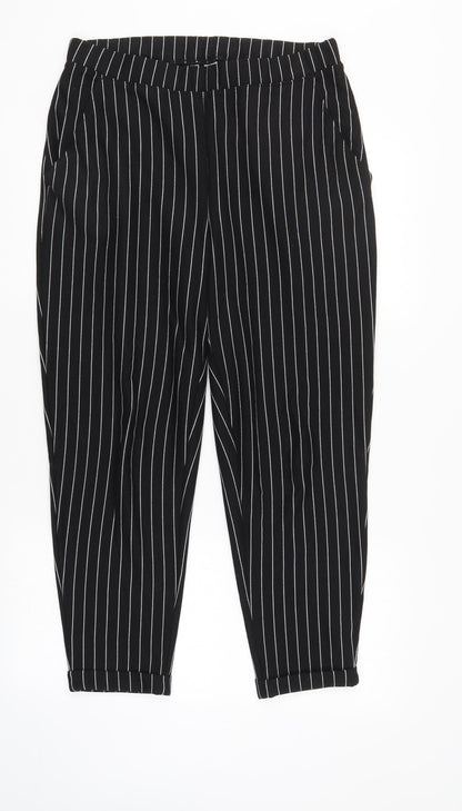 Womens UK Size M Divided Regular Fit  Black Trousers