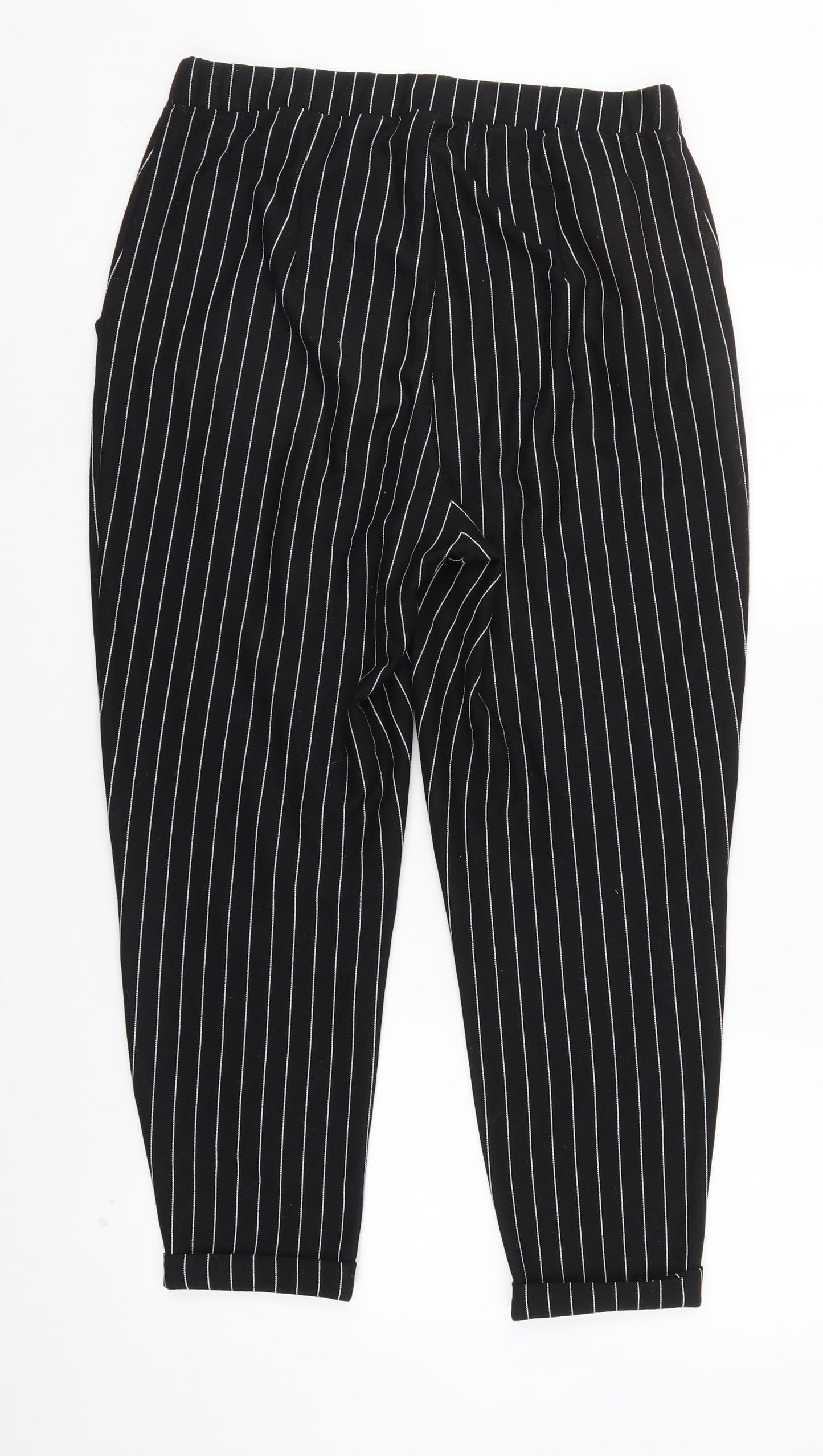 Womens UK Size M Divided Regular Fit  Black Trousers