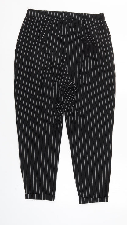 Womens UK Size M Divided Regular Fit  Black Trousers