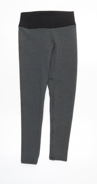Womens UK Size S Preworn   Grey Leggings