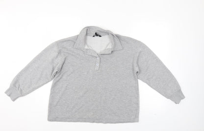 New Look Womens Grey   Pullover Sweatshirt Size M
