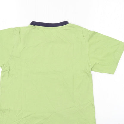 Preworn Boys Green   Basic T-Shirt Size 8-9 Years