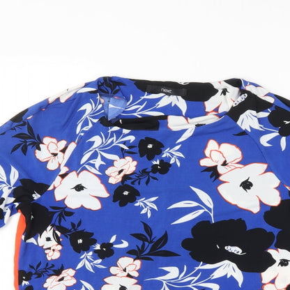 Womens UK Size 10 NEXT Multicoloured Basic Blouse
