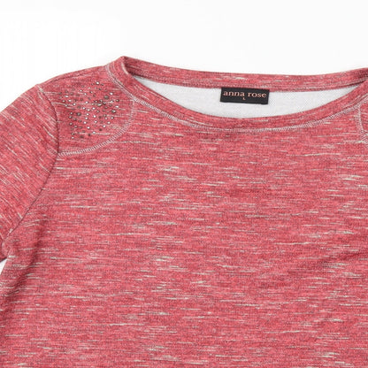 Womens UK Size L Anna Rose Pink Pullover Jumper
