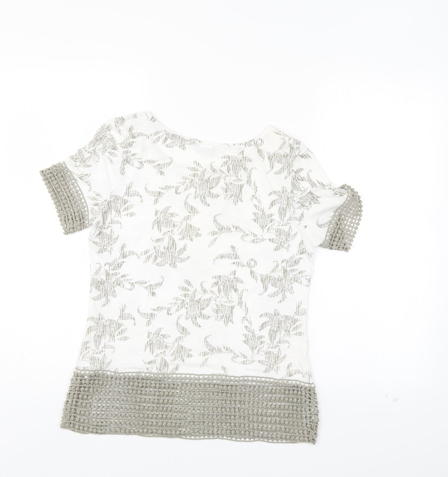 Womens UK Size 8 M&Co Ivory Basic Blouse