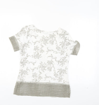 Womens UK Size 8 M&Co Ivory Basic Blouse