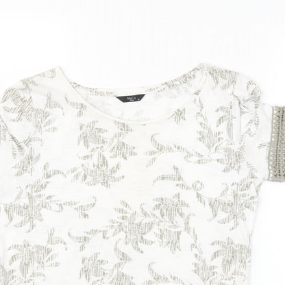 Womens UK Size 8 M&Co Ivory Basic Blouse