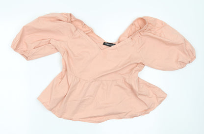 Womens UK Size L cameo rose Pink Basic Blouse