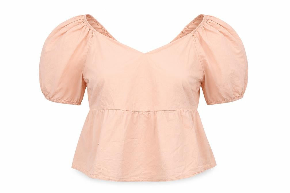 Womens UK Size L cameo rose Pink Basic Blouse