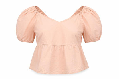 Womens UK Size L cameo rose Pink Basic Blouse